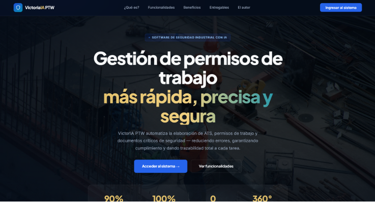 Victoria IA – Sistema de Gestión de Permisos de Trabajo y ATS